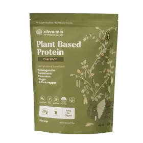 Elements Truffles Plant Based Chai Spice Ayurvedic Protein Powder 1.62 lbs.