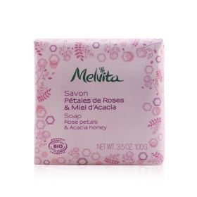 MELVITA - Rose Petals & Acacia Honey Soap 8BZ0028/40512 100g/3.5oz