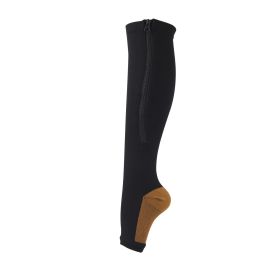 3 Pairs Copper Compression Sock Compression Stockings zipper compression sock with zip chaussette de compression medias de compresion (Color: c, size: S M)