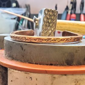 Handmade 6 Gauge BIGGA Bangle by Alexa Martha (size: Large 7.5-8.0 inches)